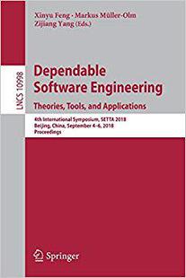 【预订】Dependable Software Engineering. Theories, Tools, and Applications