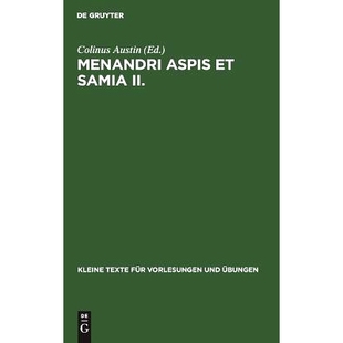 预订 Menandri Aspis et Samia II.: Subsidia interpretationis: 9783110063714