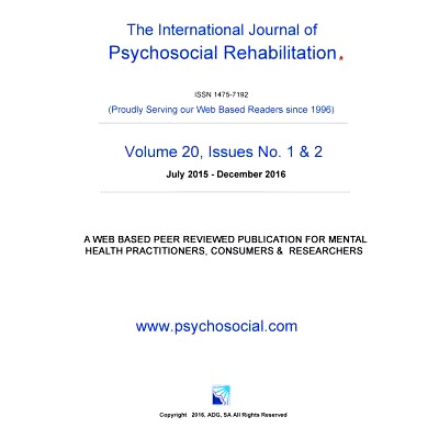 预订 International Journal of Psychosocial Rehabilitation 20th Edition: 9781326927028