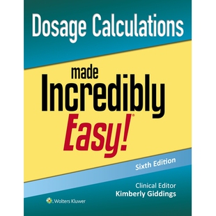Easy 预订 9781975236601 Incredibly Made Dosage Calculations