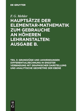 预订 Grundzüge und Anwendungen Differentialrechnung in engster Verbindung mit graphischer Darstellung und Analytische G
