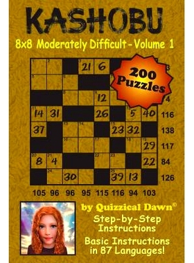 预订 Kashobu 8x8 Moderately Difficult - Volume 1: 9781544782102