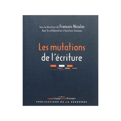 [预订]Les mutations de l’écriture. 9782859447267