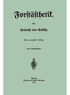 预订 Forstästhetik: 9783642940934