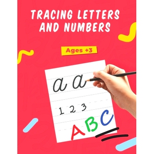 Age Letters Handwriting Numbers 预订 Workbook Toddlers Preschoolers and Kids; for Control Pen Activity Tracing