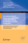 [预订]Formalizing Natural Languages: Applications to Natural Language Processing and Digital Humanities