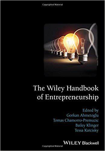 【预售】The Wiley Handbook of Entrepreneursh...