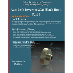 预订 Autodesk Inventor 2026 Black Book Part I: 9781774591741