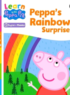 预订 Learn with Peppa Phonics Level 4 Book 19 - Peppa’s Rainbow Surprise (Phonics Reader): 9780241576977