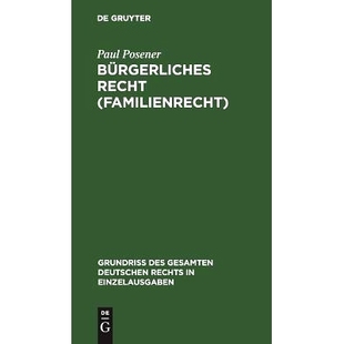 Familienrecht Recht 9783111169668 Bürgerliches 预订