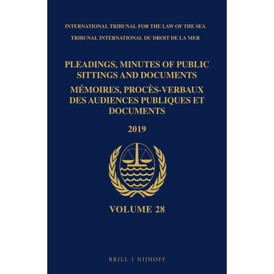 预订 Pleadings, Minutes of Public Sittings and Documents / Mémoires, procès-verbaux des audiences publiques et documen
