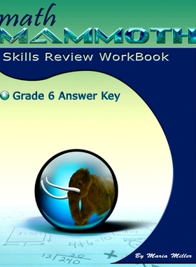 预订 Math Mammoth Grade 6 Skills Review Workbook Answer Key: 9781942715610