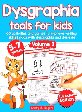 预订 Dysgraphia tools for kids. 100 activities and games to improve writing skills in kids with dysgraphia and dyslexia.