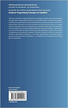 【预售】Nonlinear Programming Techniques for Equilibria (2019)
