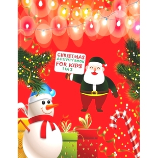 Coloring Fun Activity Word 预订 Kid Mazes Kids Book Learning For Dot Workbook Game Christmas