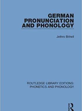 【预售】German Pronunciation and Phonology