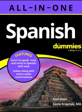 预订 Spanish All-In-One For Dummies, 2Nd Edition (With Audio Online!): 9781394385201