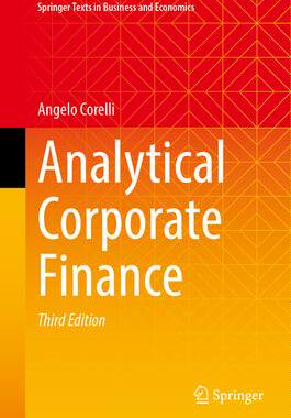 [预订]Analytical Corporate Finance 9783031323188