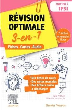 预订 Révision optimale 3-en-1 : semestre 2 IFSI : fiches, cartes, audio