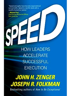 预订 Speed: How Leaders Accelerate Successful Execution 以速取胜：领导如何促进成功的实践: 9781259837388