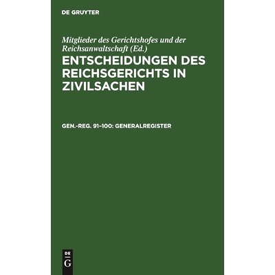 预订 Generalregister: 9783112607558