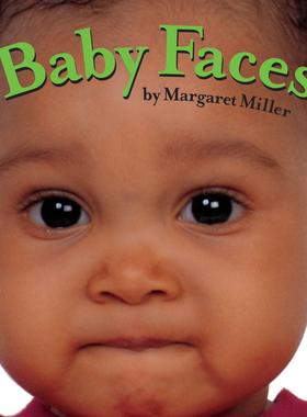 现货 宝宝的脸 低幼启蒙认知纸板书 英文原版 Baby Faces