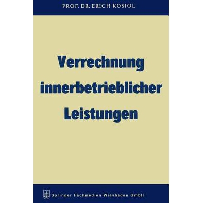 预订 Verrechnung innerbetrieblicher Leistungen: 9783663125266