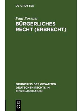 预订 Bürgerliches Recht (Erbrecht): 9783111169651