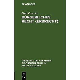Erbrecht Recht 9783111169651 Bürgerliches 预订