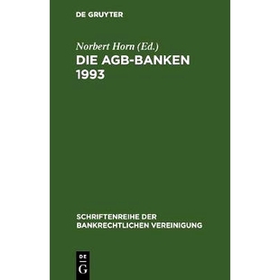 1993 预订 Banken AGB 9783110142099 Die