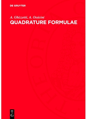 预订 Quadrature Formulae: 9783112765920