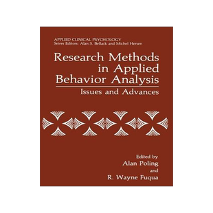 预订 Research Methods in Applied Behavior Analysis