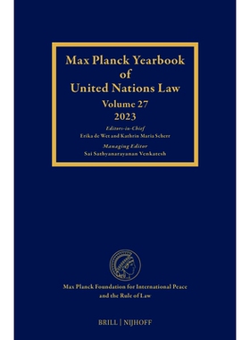 预订 Max Planck Yearbook of United Nations Law, Volume 27 (2023): 9789004710641