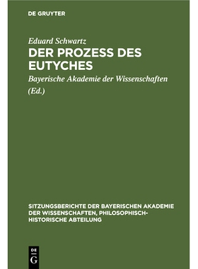 预订 Der Prozess des Eutyches: 9783486760606