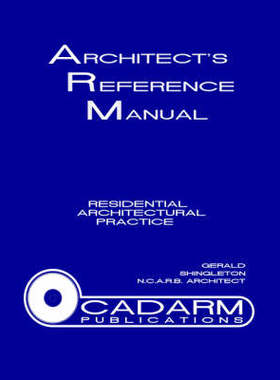 预订 Architect's Reference Manual: Residential Architectural Practice