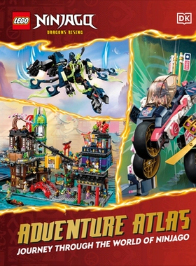 预订 Lego Ninjago Dragons Rising Adventure Atlas: Journey Through the World of Ninjago (Without Minifigure): 97805939669