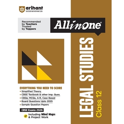 预订 AIO CBSE Legal Studies 12th: 9789368405528