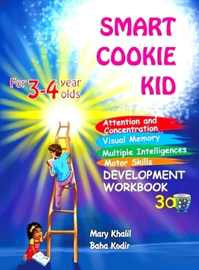 预订 Smart Cookie Kid For 3-4 Year Olds Attention and Concentration Visual Memory Multiple Intelligences Motor Skills Bo