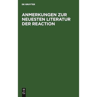 neuesten zur Literatur der 9783111148038 预订 Reaction Anmerkungen