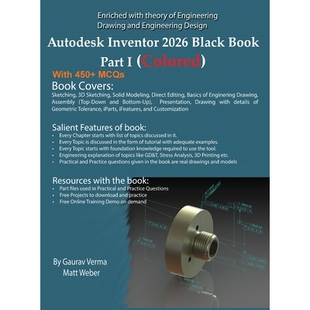 预订 Autodesk Inventor 2026 Black Book Part I: (Colored): 9781774591765
