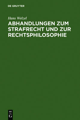 【预订】Abhandlungen zum Strafrecht und zur Rechtsphilosophie 9783110047929