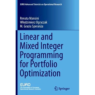 Mixed Integer Optimization Linear 9783319386218 Portfolio and for 预订 Programming