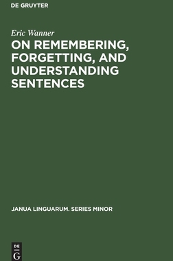 【预订】On remembering, forgetting, and understanding sentences 9783110996869