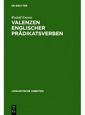 预订 Valenzen englischer Prädikatsverben: 9783484102149