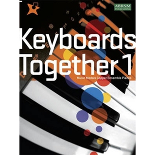 预订 Keyboards Together 1: Music Medals Copper Keyboard Ensemble Pieces 键盘在一起1: 9781860966941