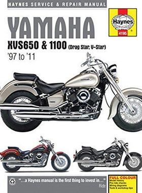 [预订]Yamaha XVS650 & 1100 Drag Star/V-Star (97 - 11) Haynes Repair Manual 9781785212697