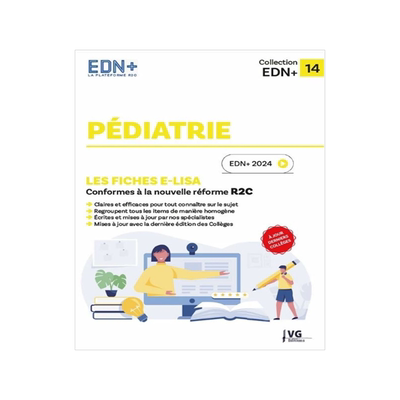 预订 Pédiatrie : les fiches e-Lisa : conformes à la nouvelle réforme R2C, EDN+ 2024