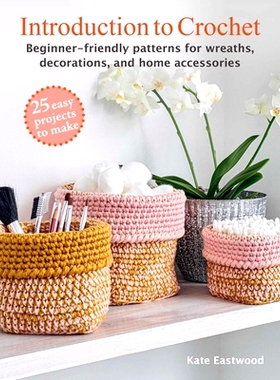 预订 Introduction to Crochet: 25 Easy Projects to Make: Beginner-Friendly Patterns for Wreaths, Decorations, and Home Ac