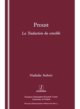 预订 Proust: La Traduction du Sensible: 9781900755795