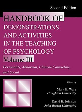 【预订】Handbook of Demonstrations and Activities in the Teaching of Psychology, Second Edition